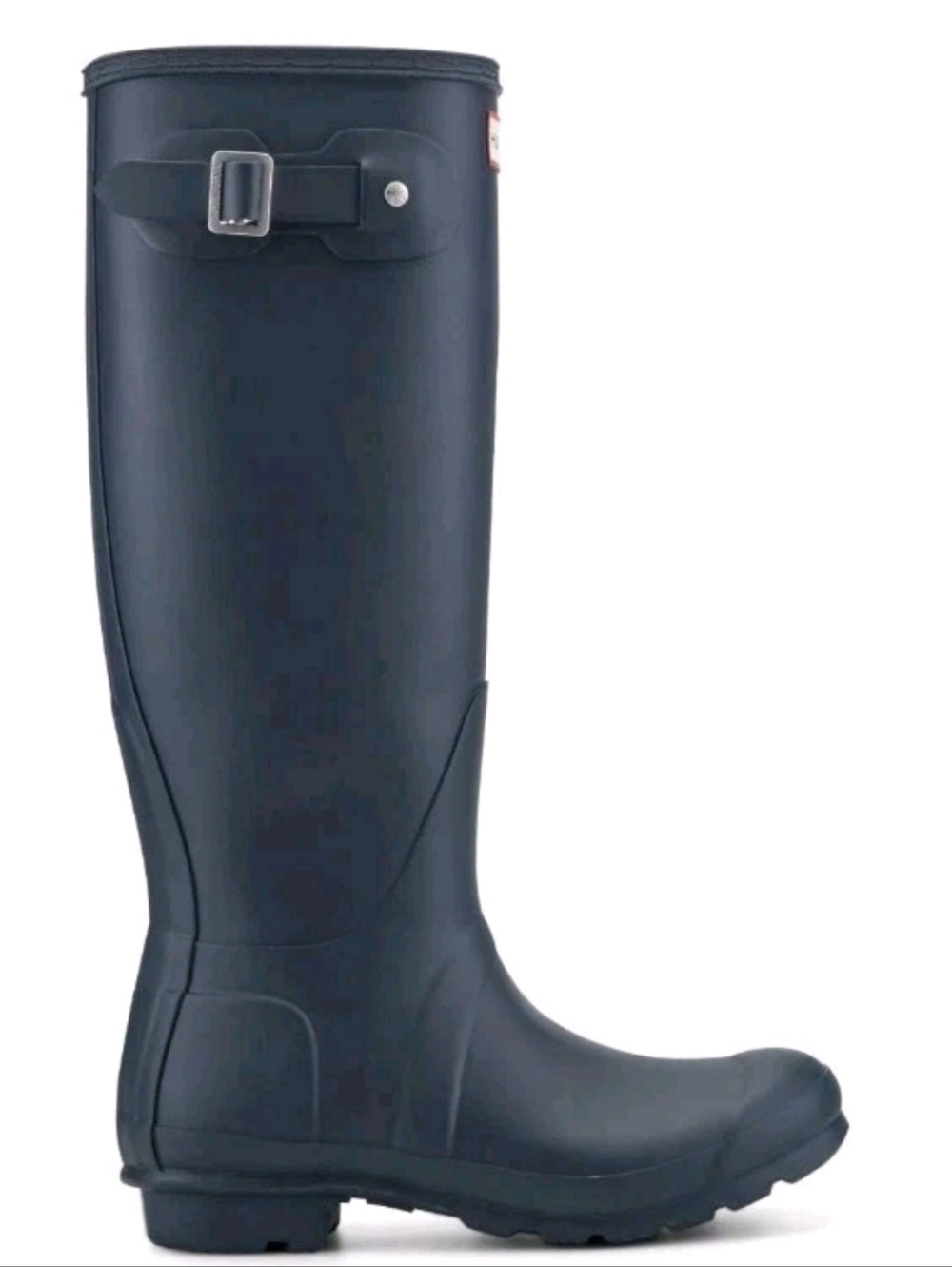 HUNTER Original TALL matte NAVY Blue BOOTS rainboots womens US 6.5 - Picture 3 of 5
